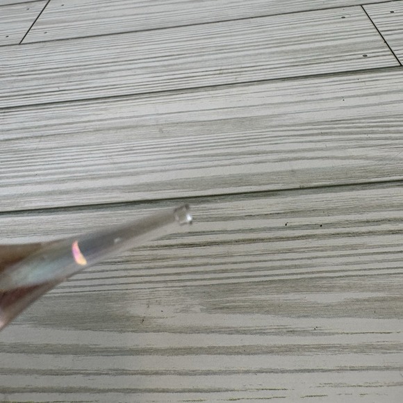 Vintage Silvestri Art Glass Iridescent Mottled White Perfume Bottle Read - Picture 4 of 9